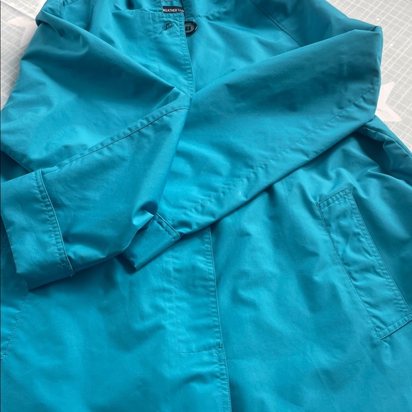 Weather Tamer Teal Button-Up Jacket - Picture 3 of 12